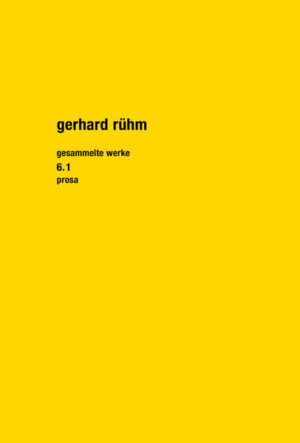 Die Bände 6.1 und 6.2 der gesammelten werke Gerhard Rühms bieten erstmals eine Zusammenschau sämtlicher Prosatexte von Gerhard Rühm und dokumentieren den Reichtum und Vielfalt an kreativen Anverwandlungen von Stoffen, Motiven und Textsorten unterschiedlichster Traditionen sowie eine - auch in internationalem Rahmen - herausragende Fülle an innovativen Formfindungen, Gattungsüberschreitungen und -erweiterungen. Die mehr als 200 Einzeltexte aus sieben Jahrzehnten vereint ein entschiedenes poetologisches, bzw. epistemologisches Interesse, Sprachmaterial auf der Höhe avancierter Modelle der Wirklichkeitswahrnehmung und -konstruktion künstlerisch zu gestalten. Unter Rühms Prosaarbeiten finden sich u. a. inventionistische Montagen, minimalistische Dekonstruktionen von Märchen, Fabel oder Kurzgeschichte, enzyklopädische Wort- und Satz-Arrangements, Collagen von Dokumenten, Zitaten und Fiktionen, Erweiterungen des Texts zum »Buchtheater« (mann und frau) oder ein alle Sinne herausforderndes »totales« Buch (rhythmus r) und schließlich mit textall einer der ästhetisch und stofflich kühnsten Beiträge zum Paradigma experimenteller Roman. Gerhard Rühms Prosawerk ist ein singuläres Universum, eine beglückende Parallelwelt zur Sprachvergessenheit eines belletristischen Mainstreams.