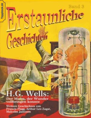 Die Titel- Geschichte ist ein Beispiel für die große zeitgenössische Fantasy.Sie stellt als Fantasy- Prämisse (einen Zauberer mit enormer, praktisch unbegrenzter magischer Kraft) nicht in eine exotische, halbmittelalterliche Kulisse, sondern in den tristen Routinealltag des Londoner Vorstadtlebens, die dem Autor Wells selbst sehr vertraut ist. In einem englischen Wirtshaus behauptet George McWhirter Fotheringay während einer Auseinandersetzungenergisch die Unmöglichkeit von Wundern. Zur Demonstration lässt Fotheringay zu seinem eigenen Erstaunen eine Öllampe kopfüber brennen. Seine Bekannten halten es für einen Trick und lehnen seine Vorführung schnell ab. Fotheringay erforscht nun seine neue Macht. Nachdem er seine täglichen Aufgaben als Büroangestellter auf magische Weise erledigt hat, geht Fotheringay früh in einen Park, um weiter zu üben. Er begegnet einem örtlichen Wachtmeister. In der darauf folgenden Auseinandersetzung schickt Fotheringay den Polizisten unbeabsichtigterweise in den Hades. ... Die Idee der Geschichte diente dem Regisseur Terry Jones als Grundlage für seinen Film Absolutely Anything aus dem Jahr 2015. Insgesamt vier erstaunliche Geschichten von den großen Pionieren der modernen Science- Fiction- Literatur in neuer Übersetzung, die es wert sind zu lesen.