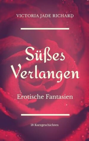 Süßes Verlangen beschreibt erotische Fantasien in achtzehn Kurzgeschichten. Liebe und Leidenschaft, geheime Fantasien und lustvolle Erlebnisse erwarten Sie. Sinnliche Experimente, gepaart mit heißer Erotik, gelegentlichem Dirty Talk und einer Prise subtilem Humor vereinen sich in meinen Geschichten. Lassen Sie sich zu einem aufregenden Abenteuer entführen!