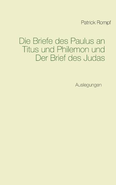 Diese drei vom Heiligen Geist erwirkten Briefe bringen die Herrlichkeit Gottes im Herrn und Erlöser Jesus Christus eindrucksvoll zur Geltung. Sie erleichtern es den Adressaten, im Alltag aufkommende Fragen im Sinne einer christlichen Lebensführung zu bewältigen.