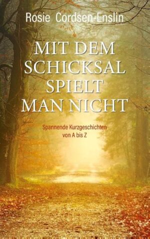 Glauben Sie an Vorzeichen des Schicksals? Die Autorin schon. Sie ist ihnen in ihrem eigenen Leben immer wieder begegnet. Die hier gesammelten Kurzgeschichten handeln nicht explizit vom Schicksal, aber zwischen den Zeilen zeichnet sich der ungleiche Kampf zwischen den dunklen Mächten des Schicksals und dem freien Willen des Menschen ab, ein Kampf, der durchaus auch mal lustige Seiten hat. Rosie Cordsen-Enslin erfindet in ihren Büchern skurrile Kurzgeschichten, Reiseberichte und Sketche.