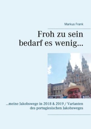 Markus Frank beschreibt in seinem Erstlingswerk die Erlebnisse und Bekanntschaften auf zwei Jakobswegen nach Santiago de Compostela. Sein erster Weg führte ihn von Lissabon im Jahr 2018 durch das portugiesische und spanische Landesinnere (Caminho Central) an das Jakobusgrab. Im Folgejahr lief er ab Porto bis nach Redondela weitestgehend entlang der Küste (Caminho da Costa) und kehrte dann wieder auf den zentralen Weg zurück. Er beschreibt damit wesentliche Teile zweier portugiesischer Jakobswege (Caminho portugues). Sein Werk ist weniger als Reiseführer und Reiseplaner gedacht, sondern den Menschen gewidmet, die den Reiz des Weges und Abenteuers ausmachen.