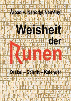 Die Runen, die Zauberzeichen der Germanen, faszinieren uns bis heute, doch geben sie uns auch immer noch Rätsel auf. Dieses Buch bringt eine verständliche Deutung der Runen unter Einbeziehung aller historischer Quellen und ist als praktische Anleitung für das Runen- Orakel und die Verwendung der Runen als Schrift gedacht. Auch wie man seine persönlichen Schlüsselrunen findet und wie man sich Einstabrunen und daraus Zauberzeichen selbst machen kann, erfährt man hier. Das Buch ist leichtverständlich und offenbart die wirkliche Esoterik der Runen ohne haltlose Spekulationen.