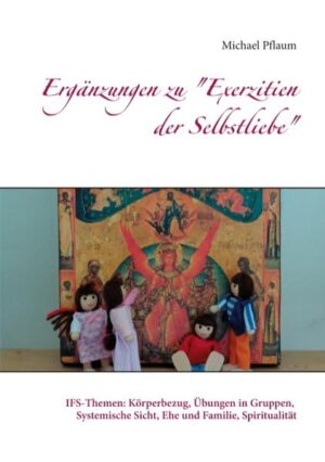 Die "Exerzitien der Selbstliebe" setzt die Arbeit mit dem "Inneren Familiensystem" von Richard Schwartz in einen christlichen Übungsweg um. Folgende Ergänzungen bietet dieses Buch: Wie kann man den Körperbezug in die IFS-Arbeit einbauen? Welche Übungen mit IFS gibt es für Gruppen? Typische Teile-Konstellationen bei Perfektionismus, Zaudern, Essensproblemen, Wut und passiver Aggressivität. Warum die IFS weiterhilft, wenn man mit der gewaltfreien Kommunikation nicht weiter kommt. Philosophisches und Theologisches zur IFS. Die Systemische Sicht der IFS wird erläutert und daraus auch die IFS-Arbeit mit Ehepartnern und Familien erklärt. Die spirituelle Dimension der IFS und ihre Vereinbarkeit mit der christlichen Spiritualität werden aufgezeigt. Die IFS kann auch als hervorragender Prüfstein für spirituellen Missbrauch eingesetzt werden und kann dafür auch als Heilungsweg dienen.