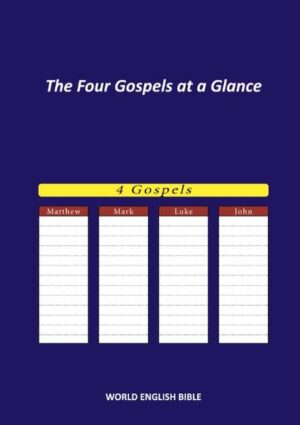 - Quick view- Time saving (no unnecessary searching)- Direct comparison possible- Recommendable, e.g. in exam preparations The following book consists of all biblical Gospels in table form. Each Gospel is situated in one of four columns. The vario