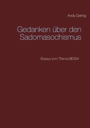 Das Thema BDSM ist überaus komplex und vielschichtig. Die in diesem Band versammelten Texte beschäftigen sich mit einzelnen Aspekten aus diesem weiten Spektrum. Das Ziel ist nicht nur die Diskussion über Details, sondern auch der Versuch, Außenstehenden das Denken von BDSM-Anhängern näherzubringen.