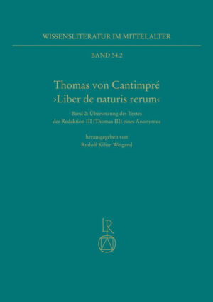 Unter der Bezeichnung 'Thomas III' läuft eine um 1250 verfasste und vor allem im bayerisch-österreichischen Raum verbreitete Naturkunde-Enzyklopädie in lateinischer Sprache. Das Werk basiert auf den beiden Fassungen von 'De natura rerum' des Thomas von Cantimpré (um 1201-um1270) und stellt sich als dritte neben seine zwei authentischen Redaktionen (‘Thomas I’, 'Thomas II'