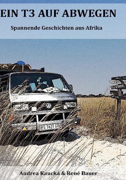 Was macht ein T3 Syncro in Afrika? Er ist in freier Wildbahn! Dieses Buch erzählt spannende Geschichten über unsere Abenteuer auf diesem Kontinenten. Der Duft der Savanne, endlose Panoramen und faszinierende Tierwelt. Dazwischen: Ein nach Benzin stinkender T3 und ein Pärchen, von denen einer fast immer schwarze Finger hat und mit einem Arbeitsoverall anzutreffen ist. Ganz egal, ob man nun in einem Fluss steckenbleibt, mit Kalaschnikows umzingelt wird, als Spione verhaftet oder sich mit einem gebrochenen Getriebe nach Hause schleift - jede Geschichte ist spannend und amüsant. Kommt doch mit uns nach Afrika, das Abenteuer ruft! Wie beginnt man eine Offroad Expedition? Ich denke mal, indem man das richtige Fahrzeug auswählt. Warum wir dabei nach all unseren Erfahrungen mit dem Nissan Patrol auf einen T3 kamen, verstehe ich immer noch nicht. Pure Verrücktheit, ein aufgeblasener Sinn fürs Abenteuer oder gnadenlose Selbstüberschätzung? Ich denke, eine gute Mischung aus Allem. Was für ein Stück deutscher Ingenieurskunst ein T3 doch ist - es sieht aus wie ein Schuhkarton, es fährt wie ein Schuhkarton, wenn etwas repariert werden muss, dann braucht man theoretisch 10 ausgekugelte Finger, um an die ganzen Schrauben und Muttern zu kommen, die in den Untiefen des Vans versteckt sind - und das Ganze erfunden und designt von einem zwielichtigen, verrückten Designer, der wahrscheinlich auf Steroiden und Kokain war. Und trotzdem ist er eine Ikone der Autowelt, trotzdem zieht sein kantiges Design magisch an, trotzdem ist er aus dem Stoff gemacht, der einen träumen lässt und trotzdem hat er es geschafft, einer ziemlich großen, internationalen Gruppe von Autoliebhabern (meist Männern) sämtliche Gehälter aus der Tasche zu ziehen. Mich würde einmal interessieren, wie hoch die Scheidungsrate bei den Eheleuten ist, die einen T3 besitzen.