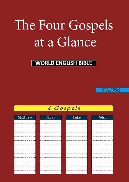 - Quick view- Time saving (no unnecessary searching)- Direct comparison possible- Recommendable, e.g. in exam preparations The following book consists of all biblical Gospels in table form. Each Gospel is situated in one of four columns. The vario