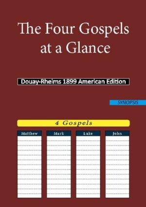 - Quick view- Time saving (no unnecessary searching)- Direct comparison possible- Recommendable, e.g. in exam preparations The following book consists of all biblical Gospels in table form. Each Gospel is situated in one of four columns. The vario