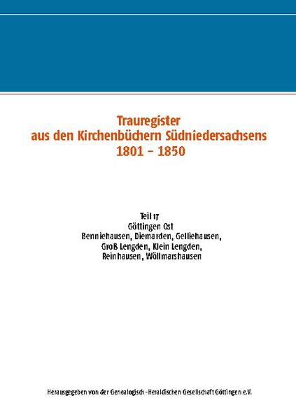 Trauregister aus Kirchenbüchern Südniedersachsens 1801 - 1850 | Bundesamt für magische Wesen