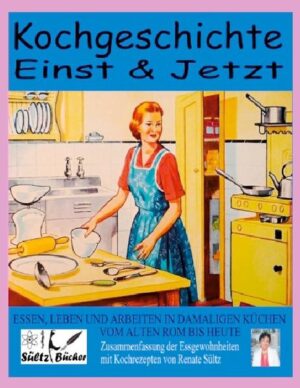 Erinnerungen an die Gegebenheiten in den damaligen Küchen, Gewürze und Aufbewahrung, Lebensmittel frisch halten ohne Kühlschrank. Rezepte von Mutter und Großmutter. Essgewohnheiten der alten Römer und was man im 14 Jahrhundert aß, bis in die 50er und 60er Jahre. Familienzusammengehörigkeit und gemeinsames Essen in den damaligen Wohnküchen am Kohleherd.