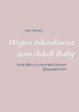 Viele Menschen sind von Inkontinenz betroffen. Manche gehen mit dem Problem ganz offen um, andere verschweigen es. Welchen Weg man aber auch gehen mag, die Sehnsucht nach zwischenmenschlicher Nähe bleibt bestehen. Daher hat sich eine besondere Form der Erotik herausgebildet, nämlich das Rollenspiel Adult Baby. Hier übernehmen erwachsene Menschen die Rolle von Babys und deren Eltern - es ist der Versuch, die Inkontinenz zum Bestandteil der Erotik zu machen und damit das Problem in eine Beziehung zu integrieren. In diesem Band berichtet der Autor von seinem Umgang mit Inkontinenz und seinem Eintauchen in die Welt der Adult Babys.