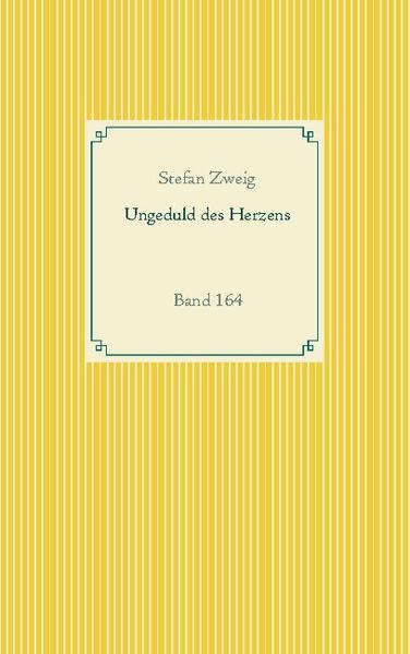 In seinem einzigen vollendeten Roman erzählt Stefan Zweig die Geschichte einer unmöglichen Liebe zwischen einer jungen Frau, die vom Leben ausgeschlossen auf Heilung hofft und einem jungen Offizier, der aus Mitgefühl und Naivität eine Katastrophe auslöst.