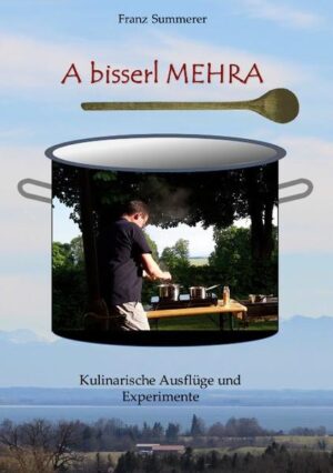 "A bisserl mehra" ist die Fortsetzung von dem 2011 erschienenen Buch "A bisserl von fast nix". Es geht wieder um Kochen und Backen und um allerlei Nützliches und Interessantes, das Hobbyköche oder -bäcker wissen sollten.