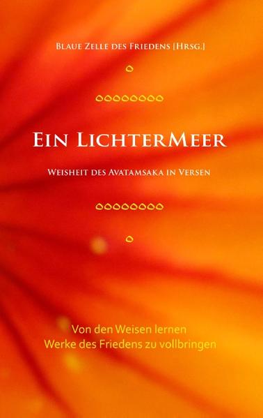 "Ein Lichtermeer" ist wie ein Meer von tausend Lichtern und ein Meer von Licht zugleich. 53 Lehrende spornen all jene, die das Friedenbringen erlernen wollen, dazu an, nach Freiheit zu streben, für sich selbst und für andere. Wie Licht in der Nacht zeigen sie einen Weg, der über Weisheit und Mitgefühl hinausführt, den Weg des allweisen, barmherzigen Hingeneigtseins. Unermüdlich beantworten sie die Fragen, welche Werke und Taten notwendig sind, um ein wahrhaft großes Licht in der Welt entzünden zu können. Sie lehren die Übenden, solch ein Licht zu sein, um allen Wesen, die in Finsternis und Angst leben, hell zu leuchten und den Weg in die Freiheit zu zeigen. Dieses Werk folgt der Weisheit jenes zweitausendjährigen Buches, das unter dem Namen Gandavyuha ("Eintritt in den Kosmos der Wahrheit") Eingang in den Kanon der Avatamsaka- bzw. der Kegon-Schriften gefunden hat. Der Titel des gesamten Kanons lässt sich im deutschen Verständnis in etwa wie folgt beschreiben: "Ein Werk der allweisen Barmherzigkeit, welche reine Lilien zur Ehre des großen, weiten, all-einen Lichts wachsen lässt". Es ist ein Werk, das durch seine leuchtende Kraft hilft, Zeiten der Kargheit und der Dunkelheit zu durchschreiten. In eben solch einer Zeit der inneren wie der äußeren Wüste ist dem Niederschreibenden dieser Schatz der Übertragung in die heutige Sprache anvertraut, verfasst in vollkommener Stille, in einer Höhle, auf einer Insel, dort wo das Leuchten in der Nacht wortwörtlich lebendig ist.