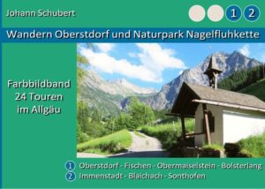 In der Region Oberstdorf und Naturpark Nagelfluhkette zeigt der Farbbildband Rundwanderungen. Fünf bis sieben Bilder je Tour geben wertvolle Einblicke in die Allgäuer Landschaft vor dem Wählen eines Ausflugzieles. Übersichtskarten und Informationen über Startpunkt, Tourenstrecke, Gehzeit, Länge, Höhenunterschied und Leistungsbedarf helfen beim Planen. Der Bildband im Hochformat zum halben Preis (Normalpapier ISBN: 9783-7528-1358-6) als auch dieser verwendet dieser Band im Querformat enthalten den gleichen Inhalt. Hier lockt der Autor mit größeren Abbildungen der Wandergebiete auf doppelt so vielen Farbseiten mit brillantem Papier. Damit eignet sich der besser zum Nachschlagen, Betrachten und Wählen der Allgäuer Fotografien. Sicher ist dieser Farbbildband auch ein schönes Geschenk für einen Naturfreund.