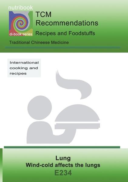 nutribook - nutritional counseling after TCM syndromes - Diet recommendations, recipes and food supplements for supporting the therapy. The recipes help you to cook tasty dishes. All recipes with cooking instructions, calorie indications and description of the effect. The foods are shown in categories recommended, yes, little and no and help you to orientate if your own recipes should be cooked.