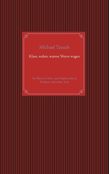 "Klare, wahre, warme Worte wagen" ist eine Sammlung von Predigten und anderen Texten, die im Alltag eines evangelischen Pfarrers in den Achtziger-, Neunziger-, Nuller- und 2010er-Jahren entstanden sind, und zwar auf beiden Seiten der ehemaligen innerdeutschen Grenze. Die "anderen Texte" sind z.B. Zeitungsandachten oder Texte, die zum Gebrauch im Religionsunterricht verfasst wurden. Im ersten Kapitel "Den alten Glauben abstauben" werden oft missverstandene Themen der christlichen Tradition in einem neuen Licht interpretiert. Im zweiten Kapitel "Wie Glauben zum Leben hilft" kommen Fragen des Alltagslebens von "Beten und Handeln" bis zu Liebe und Ehe zur Sprache. Das dritte Kapitel "Glaube und Heilung, Leid und Hoffnung" setzt sich u.a. mit biblischen Wundergeschichten auseinander und mit Glaubenszweifeln angesichts von unverstehbarem Leid. Das vierte Kapitel "Alt, aber nie veraltet" befasst sich mit den Urgeschichten des Alten Testaments, u.a. auch mit dem Thema "Schöpfung". Das fünfte Kapitel "Auch Politik gehört zum Glauben" zeigt auf, welche politischen Auswirkungen das Ernstnehmen biblischer Texte haben kann. Dem Werdegang des Autors entsprechend gibt es hier einen Schwerpunkt auf deutsch-deutschen Themenstellungen, vor allem in der Predigt zum "Tag der Deutschen Einheit" 1990. Im letzten Kapitel "Was uns tragen kann" beschließt der Autor seine Sammlung mit zwei beispelhaften Predigten zur zentralen Botschaft seines christlichen Glaubens.