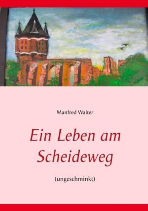 "Das Leben am Scheideweg" widerspiegelt die kurze Lebensgeschichte eines guten Freundes. Betrachtet wird seine Entwicklung vom Kindesalter an bis hin zu seinem Scheideweg. Im realen Sozialismus, der DDR, wächst Michael als ungewolltes drittes Kind seiner vom Ehrgeiz geprägten Eltern auf, versucht sein Leben zu finden und zu meistern, bis hin zu der entscheidenden Frage: "war es das?" Springt er, oder springt er nicht? Der Ausschnitt dieser verhältnismäßig kurzen Lebensgeschichte steht beispielhaft für viele im realen Sozialismus herangewachsenen Jugendlichen, die getreu ihren Idealen folgend, das Leben meistern, oder gegen die Wand rennen.