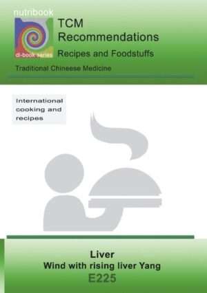 di-book - nutritional counseling after TCM syndromes - Diet recommendations, recipes and food supplements for supporting the therapy. The recipes help you to cook tasty dishes. All recipes with cooking instructions, calorie indications and description of the effect. The foods are shown in categories recommended, yes, little and no and help you to orientate if your own recipes should be cooked.