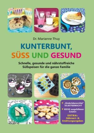 Dieses süße Familien-Backbuch liefert gesunde Rezepte zu beliebten Süßspeisen, die nicht nur Ihren Kindern schmecken werden. Zu "Kinderlebensmitteln" wie die Milchschnitte oder das Kindermüsli und zu den Lieblingssüßspeisen unserer Sprösslinge wie das Frühstückskipferl oder der Marmorkuchen, finden Sie hochwertige Alternativen. Sie alle können zu Hause ohne viel Aufwand selbst gezaubert werden. Auch Gemüse, Samen und Obst werden hier nicht benachteiligt. Vor allem für Kinder sind diese wichtige Nährstofflieferanten für Wachstum und Entwicklung. Außerdem bekommen Sie Infos über die gesunde Ernährung allgemein, rund um das Thema Zucker und die ernährungsphysiologische Bedeutung von "Kinderlebensmitteln". Sie erfahren ebenfalls, welcher Zucker nun am besten für den Kücheneinsatz geeignet ist. Abgesehen davon liefert das Buch hilfreiche Tipps und Tricks zur Umstellung auf eine nährstoffreichere Ernährung mit einem höheren Vollkornanteil, wie man seine "Fertiggerichte" selbst zubereiten kann und was in die "Back-Vorratskammer" gehört. Alle 44 Rezepte enthalten Nährwert- und Ernährungsangaben. Es werden KEINE ausgefallenen Zutaten benötigt und auch keine zeitaufwendigen Dekorationen "verlangt". Es sind alltagstaugliche Rezepte, die auch für Backanfänger geeignet sind. - Kinder sollen Zucker in vernünftiger Menge genießen lernen und (gesund!) naschen dürfen! - Zusammengefasst: Das Buch liefert interessantes, praktisches Wissen, vielfältige Rezepte für Naschkatzen und motiviert, sich wieder in die Küche zu stellen, um Essen selbst zuzubereiten statt zu "Fertiggerichten" zu greifen! Nähere Infos auf www.essenkunterbuntgesund.at/familien-backbuch/