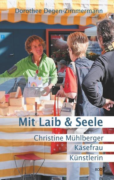 Ohne Kunst kann Christine Mühlberger nicht leben. Aber von der Kunst auch nicht. Von Kindsbeinen an, seit sie einen Stift halten kann, hat sie gezeichnet und gemalt. Aufgewachsen im Wallis, mit weltoffenen Eltern und vier Schwestern, hat sie den Weg in die Kunst gewählt. Ihren Unterhalt verdient sie sich als Marktfrau. Seit mehr als zehn Jahren steht sie als Madame Fromage bei jedem Wetter auf dem Wochenmarkt an ihrem kleinen Käsestand, eine markante Gestalt mit hellen Augen und wilden Locken, freitags auf dem Helvetiaplatz, samstags auf dem Lindenplatz in Zürich. Angefangen hat sie mit zwei Laiben Walliser Alpkäse und einer selbstgebackenen Nusstorte. Rasch erweitert sie das Sortiment. Ihre Lieferanten, die Käser und Käserinnen in meist kleinen Betrieben besucht sie auf einer langen Schweizerreise - zu Fuss. Wie alles im Leben, was ihr wichtig ist, betreibt sie ihren Käsestand mit Leib und Seele. Oder eben mit Laib & Seele. Ihr Marktgeschäft ist weit mehr als Job und Broterwerb, schon eher ein Gesamtkunstwerk. Wie sie es aufbaut und entwickelt, den Stand konzipiert, den Transport organisiert - und was dabei alles schiefgehen kann -, gibt Stoff her für eine Fülle von Geschichten.