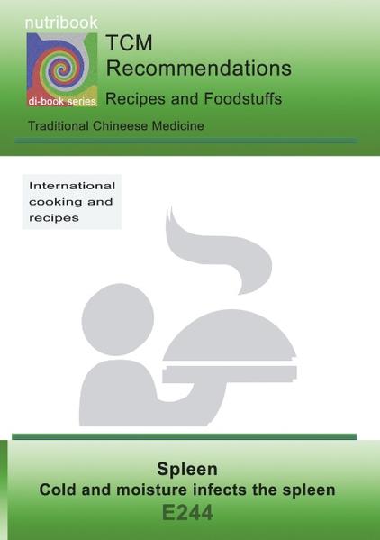 nutribook - nutritional counseling after TCM syndromes - Diet recommendations, recipes and food supplements for supporting the therapy. The recipes help you to cook tasty dishes. All recipes with cooking instructions, calorie indications and description of the effect. The foods are shown in categories recommended, yes, little and no and help you to orientate if your own recipes should be cooked.