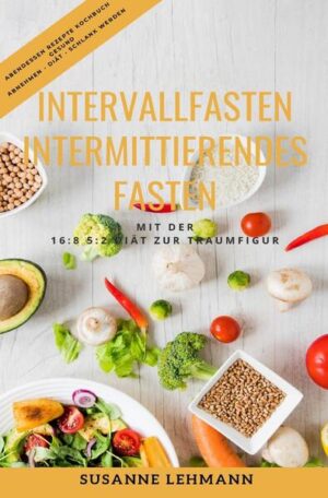 Intermittierendes Fasten ist eine Ernährungsform, bei der Sie zwischen Ess- und Fastenperioden abwechseln. Dabei werden keine Lebensmittel ausgeschlossen oder vorgeschrieben. Viele Studien belegen, dass diese Ernährungsform zu Gewichtsverlust führt, den Stoffwechsel verbessert und vor Krankheiten schützen kann. Zudem berichten viele Menschen, dass sie sich während des Fastens besser fühlen und mehr Energie haben. Dieses Buch begleitet Sie durch Ihre Diät und liefert Ihnen einfache, leckere Rezepte für Ihre Fastentage mit maximal 500 Kalorien und genauen Nährwertangaben. Inhaltsverzeichnis: Würziges Ananas-Hähnchen Puten-Spieße mit Joghurt-Knoblauchsoße Überbackene vegetarische Paprikaschiffchen Schweinefleisch-Curry mit Blumenkohlreis Gnocchi mit Tomaten-Basilikum-Kapern-Soße Schinken-Spargel-Pfanne mit Farfalle Gefüllte Puten-Roulade mit Traubensoße Überbackene Fleischbällchen Spargelfrittata Überbackene Tomaten-Putenbällchen Porree-Hähnchen mit Mandelkruste Kabeljau auf Auberginen Fischfrikadellen mit Süßkartoffeln Mini-Blumenkohl mit Pfifferling-Tomatensoße und Knusperspeck Scharfe Garnelen-Reis-Pfanne Gebackene Auberginen-Linsen mit Pecorino One-Pot Thunfisch-Fusilli Butternut-Kürbis-Risotto Speck-Käse Gnocchi Buntes Ratatouille Ricottabällchen mit Tomatensoße Süß-Herzhafte Bratwürste Blumenkohlpizza Brokkoliquiche Lachs-Curry Gefüllte Paprika mit Pute und Quinoa