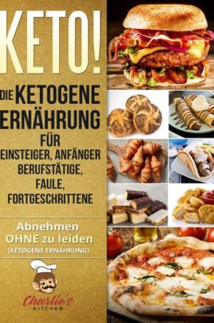 KETO! - Abnehmen OHNE zu leiden (inkl. Diätplan) Was erwartet Sie in diesem Buch? (ACHTUNG: Zusammenfassung in nur EINEM SATZ) Wer sich die Artikelbeschreibung komplett ersparen möchte, für diejenigen versuche ich mein Buch in nur einem Satz zusammenzufassen: Sie machen eine Diät OHNE ES ZU MERKEN, bzw. OHNE EINE DIÄT ZU MACHEN! (KEIN Verzicht auf leckere Gerichte!) Für diejenigen, die eine ausführlichere Anleitung wünschen, werde ich in diesem Text eine knappe Einführung in meinem Buch schenken. Wie bereits angedeutet, bekommen Sie hier genau die Kochrezepte serviert, die Sie in der Regel vermeiden sollten, jedoch in einer gesunden Variante, wo diese ohne Konsequenzen verzehrt werden können. Sie machen quasi „keine Diät“ und können z.B. trotzdem von einer Gewichtsreduktion profitieren und, oder Muskulatur aufbauen, genauso können Sie sich auch einfach nur gesund ernähren, ohne dadurch auf irgendeiner Art und Weise darunter zu leiden. Genau deswegen habe ich dieses Buch geschrieben, denn hier bekommen Sie ALLE GERICHTE die Sie in einer Diät „nicht essen dürfen“ jedoch in einer GESÜNDEREN bzw. „ketogenen“ Variante auf einem Silber Tablet, bzw. innerhalb eines E-Book, oder Taschenbuch serviert. Welche Rezepte erwarten mich als Beispiel? Brot / Knäckebrot / Brötchen Marmelade / Haselnuss Creme (Aufstriche) Croissants Proteinriegel / Schokoriegel Gyros, Pommes Nuggets Pizza Pasta / Ital., Asia Nudeln Hamburger Hot Dogs Süßspeisen: z.B. Pudding, Milchreis Kokos Pralinen Ice Cream Crêpes Chips etc.