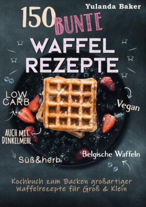 150 Bunte Waffel Rezepte von mir, Yulanda Baker, ist entstanden, weil ich Waffeln einfach liebe. Dieses Kochbuch zum Backen großartiger Waffelrezepte für Groß & Klein bietet Abwechslung, bunte Rezepte & Leckereien aus verschiedenen Ländern. Alles dreht sich rund um Waffeln. Lieber Leser & liebe Leserin, ich freue mich, dass Sie sich für mein Waffel Rezeptebuch entschieden haben und möchte mich ganz herzlich bei Ihnen bedanken. Lieben Sie Waffeln auch so sehr wie ich?Es lässt sich nicht leugnen: Ich liebe Waffeln! Den ganzen lieben Tag lang könnte ich Waffeln essen, zubereiten und an neuen großartigen Rezepten herumfeilen. Es bestehen unendliche viele Möglichkeiten, um Waffeln zuzubereiten. Die einen mögen lieber süße Waffeln und wiederum andere Menschen werden bei herben Waffelrezepten schwach.In diesem Buch finden Sie 150 verschiedene Waffelrezepte für jeden Geschmack. Es sind vor allem folgende Waffelrezepte enthalten: • Klassische Waffelrezepte süßer Art• Rumwaffeln• Französische Waffeln• Belgische Waffeln• Amerikanische Waffeln• Low Carb Waffeln• Vegane Waffeln• Herbe Waffelrezepte mit Fleisch• Herbe vegetarische Rezepte• Waffeln für Kinder• Desserts veganer Art Lasse Sie sich überraschen, was die Welt der Waffel Rezepte alles zu bieten hat. Sie reicht von süß und typisch bekannter Waffel bis hin zur außergewöhnlichen Waffel, welche sogar noch Low Carb ist. In meinem Buch finden Sie 150 bunte Waffel Rezepte, die das Lebe versüßen und auch ebenfalls für herzhaften Genuss und großartige Gaumenfreuden Sorgen. Guten Appetit & viel Vergnügen beim nachmachen! Herzlichst,Ihre Waffelliebhaberin, Yulanda Baker.