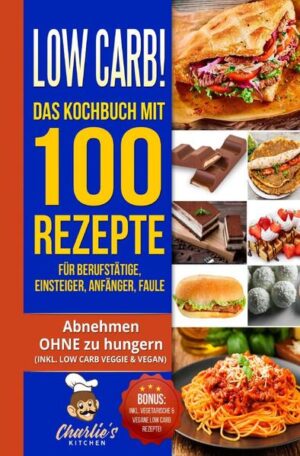 Low Carb! - Abnehmen OHNE zu hungern (inkl. Diätplan) Was erwartet Sie in diesem Buch? (ACHTUNG: Zusammenfassung in nur EINEM SATZ) Wer sich die Artikelbeschreibung komplett ersparen möchte, für diejenigen versuche ich mein Buch in einem Satz zusammenzufassen: Sie machen eine Diät OHNE ES ZU MERKEN, bzw. OHNE AUF IHRE GEWOHNTEN GERICHTE VERZICHTEN ZU MÜSSEN! Für diejenigen, die eine ausführlichere Anleitung wünschen, werde ich in diesem Text eine knappe Einführung in meinem Buch schenken. Wie bereits angedeutet, bekommen Sie hier genau die Kochrezepte serviert, die Sie in der Regel vermeiden sollten, jedoch in einer gesunden Variante, wo diese ohne Konsequenzen verzehrt werden können. Sie machen quasi „keine Diät“ und können z.B. trotzdem von einer Gewichtsreduktion profitieren und, oder Muskulatur aufbauen, genauso können Sie sich auch einfach nur gesund ernähren, ohne dadurch auf irgendeiner Art und Weise darunter zu leiden. Genau deswegen habe ich dieses Buch geschrieben, denn hier bekommen Sie ALLE GERICHTE die Sie in einer Diät„nicht essen dürfen“ jedoch in einer GESÜNDEREN Variante auf einem Silber Tablet, bzw. innerhalb eines E-Book, oder Taschenbuch serviert. Welche Rezepte kommen vor? (Beispiele)? (BONUS: Es sind auch VEGETARISCHE & VEGANE Gerichte vorhanden!) Brote, Brötchen, Baguette-Sandwiches Eierkuchen, Pfannkuchen, Pancakes, Crêpes Haselnuss Crème, Marmelade (Aufstriche) Flammkuchen Pizza Frikadellen Lahmacun (Türkische Pizza) Döner (Kebab Sandwich) Gyros Pita Pasta, Gnocchi Lasagne Kartoffelpuffer Double BIG Hamburger, Pommes Mexico, Asia, China Küche Süßspeisen: z.B. karamelisierte Mandeln, Pudding, Milchreis Karamel / Joghurt / Milchschokolade (Ersatz für sehr bekannte Schokoriegel-Sorten) Tiramisu, Ice Cream Torten Herzlichst, Ihr Charlie’s Kitchen