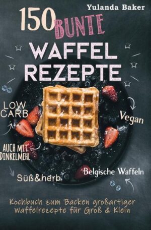 150 Bunte Waffel Rezepte von mir, Yulanda Baker, ist entstanden, weil ich Waffeln einfach liebe. Dieses Kochbuch zum Backen großartiger Waffelrezepte für Groß & Klein bietet Abwechslung, bunte Rezepte & Leckereien aus verschiedenen Ländern. Alles dreht sich rund um Waffeln. Lieber Leser & liebe Leserin, ich freue mich, dass Sie sich für mein Waffel Rezeptebuch entschieden haben und möchte mich ganz herzlich bei Ihnen bedanken. Lieben Sie Waffeln auch so sehr wie ich?Es lässt sich nicht leugnen: Ich liebe Waffeln! Den ganzen lieben Tag lang könnte ich Waffeln essen, zubereiten und an neuen großartigen Rezepten herumfeilen. Es bestehen unendliche viele Möglichkeiten, um Waffeln zuzubereiten. Die einen mögen lieber süße Waffeln und wiederum andere Menschen werden bei herben Waffelrezepten schwach.In diesem Buch finden Sie 150 verschiedene Waffelrezepte für jeden Geschmack. Es sind vor allem folgende Waffelrezepte enthalten: • Klassische Waffelrezepte süßer Art• Rumwaffeln• Französische Waffeln• Belgische Waffeln• Amerikanische Waffeln• Low Carb Waffeln• Vegane Waffeln• Herbe Waffelrezepte mit Fleisch• Herbe vegetarische Rezepte• Waffeln für Kinder• Desserts veganer Art Lasse Sie sich überraschen, was die Welt der Waffel Rezepte alles zu bieten hat. Sie reicht von süß und typisch bekannter Waffel bis hin zur außergewöhnlichen Waffel, welche sogar noch Low Carb ist. In meinem Buch finden Sie 150 bunte Waffel Rezepte, die das Lebe versüßen und auch ebenfalls für herzhaften Genuss und großartige Gaumenfreuden Sorgen. Guten Appetit & viel Vergnügen beim nachmachen! Herzlichst,Ihre Waffelliebhaberin, Yulanda Baker.