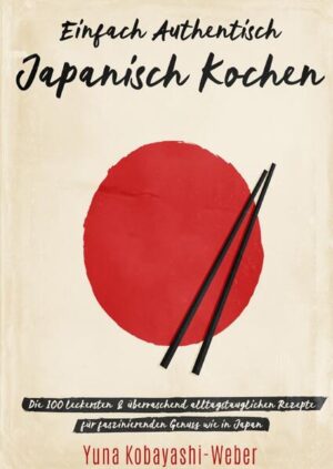 Einzigartig lecker, authentisch und einfach zugleich: Erlebe zuhause die Faszination der japanischen Küche! Die japanische Küche entfaltet hierzulande eine unwiderstehliche Faszination. Sushi, Ramen & Co sind natürlich nur der Anfang! Edel anmutende Teller & Schüsseln mit reizender Vielfalt der frischen, gesunden Zutaten und interessanten Zubereitungsarten bringen eine besonders facettenreiche Geschmackspalette auf deinen Teller! Der Haken für alle Hobbyköche: Schwer erhältliche Zutaten Wenn du zuhause selber japanisch kochen möchtest, verfliegt die Freude schnell: Wo soll ich die speziellen Zutaten besorgen? Und für die komplizierten, ästhetisch anspruchsvollen japanischen Speisen muss ich wahrscheinlich stundenlang in der Küche stehen - obwohl es im Alltag praktisch & schnell gehen soll? Authentisch japanisch kochen mit 100 Rezepten: So einfach, so alltagstauglich und so einzigartig lecker! Hole dir den Hauch der fernöstlichen Geschmackswelt in deine eigenen vier Wände und bringe Ramen, Sushi, Yakisoba, Tempura, Donburi und vieles mehr völlig unkompliziert & alltagstauglich auf deinen Tisch - authentisch und einfach zugleich! Die Schritt für Schritt - Anleitungen sind leicht verständlich, sodass sogar Einsteiger kompliziert wirkende japanische Gerichte ohne Frust, sondern völlig gelingsicher zuzubereiten. Rezeptkategorien nach der Washoku-Philisophie von gebratenen und gegrillte Gerichten bis hinzu Snacks und Süßes machen Lust auf Loskochen. Wer einfach nur gut japanisch zuhause im Alltag kochen möchte, wird aus diesen 3 Gründen begeistert sein: 1. Einfache Zutatenbeschaffung dank beliebtem "Spontan kochen"-Zutatensystem! 2. Erstaunlich authentischer & einzigartig leckerer Genuss wie in Japan! 3. Überraschend schnell, einfach & alltagstauglich! Itadakimasu! (Guten Appetit!) Kaufe dieses Kochbuch jetzt und bringe einfach und authentisch japanisches Essen auf deinen Teller!