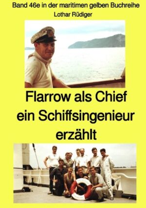 In diesem Band 46e berichtet Lothar Rüdiger - ein Seefahrer aus Berufung - in Romanform über seine Fahrzeit als Leitender Ingenieur (Chief). Er fuhr bei Hörnchen auf KMS „HILDEGARD“ nach Kapstadt bei der Hamburg-Süd auf MS „POLARSTERN“ nach Karibik, Mittelamerika und US-Häfen und auf „CAP SAN ANTONIO“ nach Südamerika. Reisen auf MS „BIRK“ brachten ihn zu dem Entschluss, mit der Seefahrt aufzuhören. Dennoch kehrte er noch einmal zur See zurück und fuhr für Israel weltweit auf MS „SATSUMACORE“, bis er sich dann doch endgültig einen Landjob suchte. - In Band 44e lasen wir bereits von seinem beruflichen Werdegang: 1956 als Maschinen-Assistent auf dem Logger „RUDOLF BREITSCHEID“ des Fischkombinats Rostock. Die sehr interessanten Texte enthalten wertvolle Hinweise auf die Stimmung der Besatzung zum damaligen sozialistischen System und zur Einschätzung der "Politmakker". - Ab 1957 fuhr er als Ing.-Assi auf dem Nordatlantikliner "BERLIN" des Norddeutschen Lloyd und später auf dem Tanker "CAPERATA" der Deutschen Shell. Danach das Studium zum Schiffsingenieur II in Flensburg. - In Band 45e lasen wir von seiner Fahrzeit als Wachingenieur auf „CAP VALIENTE“ und „CAP SAN LORENZO“ bei der Hamburg-Süd sowie über sein Studium 1966 an der Staatlichen Ingenieurschule in Flensburg - Fachrichtung Schiffsbetriebstechnik zum Erwerb des Patentes C6. - Aus Rezensionen: Ich bin immer wieder begeistert von der „Gelben Buchreihe“. Die Bände reißen einen einfach mit und vermitteln einem das Gefühl, mitten in den Besatzungen der Schiffe zu sein. Inzwischen habe ich ca. 20 Bände erworben und freue mich immer wieder, wenn ein neues Buch erscheint.