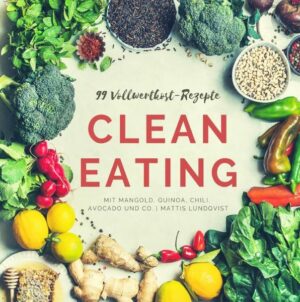 Kochen ohne Zusatzstoffe - dank des Clean-Eating-Trends! Wer auf der Suche nach Rezepten ist, die ohne Geschmacksverstärker, Konservierungs- und Zusatzstoffe auskommt, ist in der Clean-Eating-Küche genau richtig. Dabei ist der Trend aus den USA nicht neu - denn in Form des Clean Eating feiert die gute alte Vollwertkostküche ihr Revival. Ausprobieren lohnt sich definitiv... Wie wäre es mit Tofu und roter Paprika in pikaner Erdnusssauce? Lust auf leckere Veggie-Frühstückswraps? Auf der Suche nach einer leicht gemachten Curry-Möhren-Suppe für Zwischendurch? Soll es ein Mais-Erbsen-Sandwhich für die Arbeit sein..? ...oder doch eine vegane Paella als Hauptgericht? Jetzt zuschlagen und die Welt der Vollwertkost genießen!