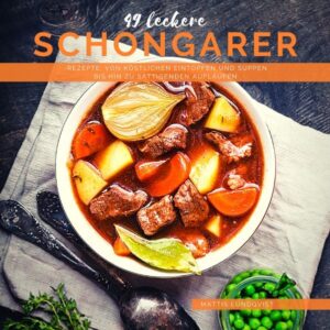 Zeit für den Slow-Cooker! Wer leckere Ideen für den Schongarer mag, ist hier genau richtig. Mit knapp fünfzig Rezeptideen, die für jeden Anlass und Geschmack etw. zu bieten haben. Wie wäre es mit einem vegetarischen Eintopf? Lust auf eine Hühner- oder Linsensuppe? Auf der Suche nach schmackhaften Hauptspeisenideen, die im Schongarer gekocht werden können? Soll es ein schonend zubereitetes Gulaschgericht sein..? ...oder ein feines Risotto mit Fenchel und Käse? Jetzt zuschlagen und die Welt des Slow-Cookers erleben!