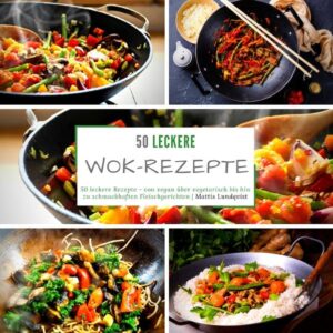 "Wok this way!" Kommen Sie nicht nur in den Genuss von fantastischen, leckeren Gerichten für den Wok, sondern lernen diesen mit zahlreichen Rezeptideen ganz neu kennen. Und damit noch nicht genug: Neben den Gerichten gibt es zusätzliche wissenswerte (Pflege-)Hinweise für den Wok und einige Gewürzmischungsrezepturen - damit die eigene Küche noch mehr zum Genusstempel wird. Wie wäre es mit gebratener Banane zum Dessert? Lust auf leckere Ideen mit Shrimps? Auf der Suche nach schmackhaften Ideen für den gemeinschaftlichen Wokabend? Soll es eine leckere Mahlzeit für Zwei in romantischer Atmosphäre sein und Sie suchen noch das passende Rezept, das sättigt und dennoch zur Stimmung passt? ...oder einfach entspannt mit der Familie bei gebratener Hühnerbrust mit Ananas den Tag ausklingen lassen? Jetzt zuschlagen und den Wok glühen lassen! Ein Wok ist mehr als "nur" eine Pfanne: Mit keinem anderen Gerät kann man so gut Gerichte anbraten und dabei das einzigartige Aroma der Zutaten entfalten lassen. Auf zu neuen Wokgerichten - Das erwartet Sie: Sie erhalten (fast) alle Zutaten in herkömmlichen Supermärkten. Viele Rezepte besonders für Küchenprofis geeignet, die mal was "anderes" zubereiten möchten. Beeindrucken Sie Ihre Kollegen mit den Köstlichkeiten aus ihrem Wunder-Wok. Schluss mit gewöhnlichen Naschereien - Entdecken Sie die Welt genialer Wok-Nachspeisen. Verwöhnen Sie sich selbst und Ihre Liebsten mit feinen Hauptspeisen, welche die Herzen am Tisch höher schlagen lassen. Werden Sie noch heute zum Genießer der Wok-Welt. Wok this way!