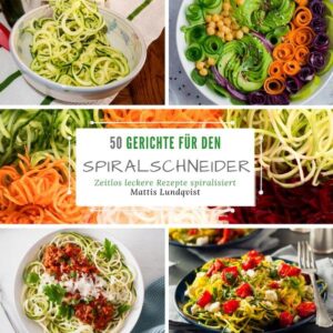 1 Spiralschneider + 50 Rezepte = Dekoratives Genusserlebnis 100% Rezepte pur - 0% Gerede: Ob Zucchinipasta mit Speck, Gebratenes Gemüse auf vietnamesische Art, gebratenes Gemüse auf vietnamesische Art oder Karottenpasta mit Knoblauch-Sauce - mit dem Spiralschneider und den passenden Gerichten ist man für jeden Anlass bestens gerüstet! Und damit noch nicht genug: Probieren Sie zahlreiche, originelle Rezeptideen aus. Zaubern Sie mit Ihrem Spiralschneider leckere, dekorativ ansprechende Hauptspeisen und Kleinigkeiten für ihre Gäste. Wie wäre es mit Süßkartoffel-Hot Dogs? Lust auf einen Paleo Gurkensalat? Darf es ein Spaghettikürbis mit Hähnchen sein? Jetzt zuschlagen und die Vielseitigkeit des Spiralschneiders nutzen! Worauf warten Sie noch? Laden Sie sich jetzt mit einem Klick das eBook herunter oder bestellen Sie die Print-Version und verwöhnen Sie sich in Kürze mit dekorativ spiralisierten und schmackhaften Gerichten. 50 Ideen für den Spiralschneider - jetzt zuschlagen!