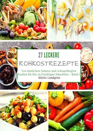 27 leckere Rohkostideen für jeden Tag Von Rohkostdonuts mit Orangen-Ingwer-Glaus bis hin zu Beeren-Frühstücks-Crêpes mit Bananencremefüllung...stets formvollendeter Genuss. 27x leckere Rohkostideen... Wie wäre es mit gefüllten Aprikosen mit Cashews-Chevre? Darf es ein Rucola-Erbsen-Salat sein? Auf der Suche nach leckeren Nachtischideen? Soll es ein erfrischender Erdbeer-Kokos-Smoothie sein oder doch Rohkostravioli mit rotem Pesto? ...oder einfach mal eine Avocado-Gurken-Gazpacho für den passionierten Suppenfan? Jetzt zuschlagen und mit Rohkost leckere Gerichte zaubern!