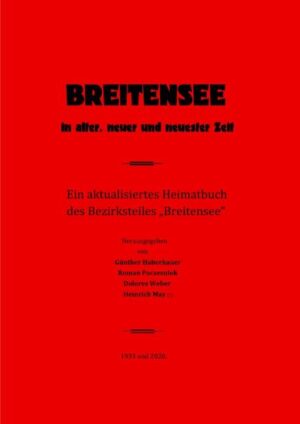 Ein aktualisiertes Heimatbuch über den Wiener Bezirksteil Breitensee. Von Urgeschichte bis Gegenwart. Der historisch sehr interessierte Breitenseer Oberlehrer Heinrich May (1862-1941) gab im Sept. 1933 im Eigenverlag ein 95-seitiges Heimatbuch heraus, in welchem er überwiegend romantisierte Erzählungen und Berichte von Alteingesessenen wiedergab. Das Buch erlebte vermutlich nur eine geringe Verbreitung und ist heute kaum mehr zu bekommen. Es reifte zunächst die Idee einer Neuauflage und in weiterer Folge einer historisch fundierten Ergänzung und Aktualisierung. May’s Berichte (in Originalschrift und Kapitelreihenfolge) und unsere Ergänzungen (in Kursivschrift, hellgrau unterlegt, an den Originaltext angefügt) wurden bewusst getrennt gehalten. Das reich bebilderte und nun auf den doppelten Umfang angewachsene Buch berichtet über fast alle historisch interessanten Kapitel der Geschichte des Wiener Bezirksteiles Breitensee von den Anfängen bis zur Gegenwart.