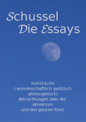 Die täglichen Gedanken eines Schwäbischen Universalgenies zu wissenschaftlichen, gesellschaftlichen, humoristischen Themen und wie alles zusammenhängt. Das war nur eine Schnapsidee. Im wahrsten Sinne des Wortes. Ich war früher dem Bier nicht so ganz abgeneigt und deshalb verbrachte ich meine freie Zeit lieber in Biergärten und Gaststätten Doch dann reduzierte ich den Konsum der enthemmenden Getränke auf einen Schlag. Und dann war da auf einmal die Zeit, was mach ich jetzt mit dieser Zeit? Ich begann wieder zu lesen! Über Wissenschaftliche Disziplinen, die mich schon immer interessierten Und so kam es, dass ich einfach meine Gedanken zu der Literatur die mich grad beschäftigt, in Form von Kurzmitteilungen an die Leute zu schicken, ob sie es wollten oder nicht. Ich fing an diese SMS zu sammeln und dachte was geschieht damit? Bloggen wollte ich nicht, Die die es mögen sollen es tun. Nach Diskussionen im Freundeskreis kamen wir zu dem Schluss wir schreiben einfach nieder und bringen ein Taschenbuch heraus. Und so kann ich die Gedanken, die auch teilweise absurd erscheinen euch näher bringen.