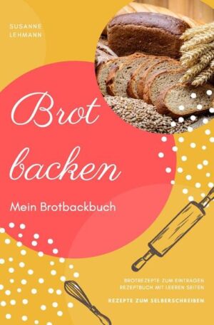 Endlich finden Deine Brotrezepte den Platz den sie verdienen! Das Brotbackbuch mit leeren Seiten wartet nur darauf mit Deinen Lieblings-Brotrezepten gefüllt zu werden. Die linierten Seiten sind bereits in Rezeptname, Zutaten und Zubereitung aufgeteilt. Außerdem ist ein Namensetikett zur Personalisierung vorhanden. Dieses Buch ist auch bestens als Geschenk für Profis und Hobbyköche geeignet!