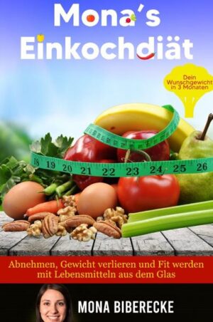 Auch ich habe mal fast 130 Kg gewogen... Ich habe unzählige Diäten ausprobiert aber immer wieder zugenommen. Ein endloser und ungesunder Kreis des Ab- und Zunehmens. Dann hatte ich meine einzigartige Idee: Abnehmen mit Einkochen! Meine Einkochdiät ist genauso ungewöhnlich wie einzigartig. Basierend auf meinen Erfahrungen und Rezepten mit haltbar gemachten Lebensmitteln und meinem Buch "Vom Garten ins Glas" habe ich eine Diät konzipiert mit der Sie ganz einfach in 3 Monaten dein Zielgewicht erreichen kannst. Ich verspreche Ihnen keine schnellen Ergebnisse in 2 Wochen - Sie müssen sich schon etwas Zeit nehmen und Durchhaltevermögen zeigen. Immerhin haben Sie Ihr Gewicht auch nicht in 2 Wochen zugelegt. In meinem Buch erfahren Sie alle Grundlagen die Sie zum erfolgreichen Abnehmen benötigen: Kurzer Leitfaden zum Ernten von Lebensmitteln aus dem eigenen Garten Anleitungen mit Tipps und Tricks zum Einkochen Basics zur Einkochdiät - welche Diäten gibt es und warum funktionieren sie nicht Das Abnehm-Mindset Definition und Visualisierung der Ziele Wie Intervallfasten helfen kann 10 Tricks die beim Abnehmen helfen können Wie verändert sich der Körper beim Abnehmen? Jede Menge Rezepte Damit Sie mit der Einkochdiät gleich losstarten können habe ich Ihnen jede Menge Rezepte ins Buch gepackt: 10 Rezepte zum Frühstück wie Quittenmus, Porridge 15 Rezepte zum Mittagessen wie Hausgemachtes Sauerkraut, Asiatische Steckrübensuppe 10 Rezepte zum Abendessen wie Zuckerschoten aus dem Ofen, Fletchers Paprika Ich wünsche Ihnen viel Erfolg mit meiner Einkochdiät. Falls dieses Buch wertvoll für Sie war schreiben Sie doch eine Rezension - am besten mit Vorher und Nachher Bild. Das hilft anderen Menschen auch mit ihrem Wunsch nach der Idealfigur!