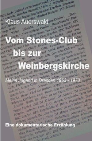 Meine Jugend in Dresden war geprägt von Musik, von Beat-Musik. In diese Entwicklung passte meine Idee, einen Rolling-Stones-Fan-Club zu gründen, der dann in Dresden-Leutewitz sogar ein zu Hause bekam. Die Stasi jedoch fackelte nicht lange, sondern unternahm alles, um dem Beat-Spuk und dem Stones-Club ein Ende zu setzen. Langhaarige wurden einkassiert, die Haare zwangsbeschnitten, Hausdurchsuchungen fanden statt, Spitzel rekrutiert und in unseren Club eingeschleust usw. Doch das „Monster“ Beat verstummte nicht wieder. Allerdings recht bald unser Stones-Club. Er wurde geschlossen! Fast zwei Jahre hatten wir durchgehalten. Inzwischen war ich zur „Fahne“ eingezogen worden und betrieb dort meine Beat-Kultur weiter, in Uniform und mit kurzen Haaren. Die Konfrontation mit der Stasi, schon im zivilen Leben, hatte uns zu Systemkritikern gemacht. Und dies verhehlte ich auch nicht bei der „Fahne“. Erst Recht nicht, als der Einmarsch der Warschauer Pakt-Truppen in die CSSR stattfand. 20 Monate Militärhaft in Schwedt war der „Erfolg“. Eine ausführliche Darstellung meiner Haftzeit ist nicht Gegenstand dieses Buches, da es darüber schon eine vollständige Veröffentlichung von mir gibt, mit dem Titel „Sonst kommst du nach Schwedt“. Jedoch erzähle ich relativ ausführlich von der verhängnisvollen Stasi-Zeit auf der Bautzener Straße, in der ich unter anderem trübe Erinnerungen aus meiner Schulzeit reflektiere. Nach meiner Entlassung war vom Stones-Club nichts mehr übrig. Aber viele Fans waren noch da und auch neue, so dass weitere Betätigungsfelder auf uns warteten, um uns dem Unrechtsstaat DDR zu widersetzen. Man hatte mich im Knast nicht gebrochen. Zusammen mit Pfarrer Frieder B. engagierten wir uns in der Weinbergskirche und erreichten mit modernen Jugendgottesdiensten eine große Schar von Jugendlichen. Natürlich wurde dieses antisozialistische Treiben von der Stasi sofort wieder in „Bearbeitung“ genommen und auch später „zerschlagen“.