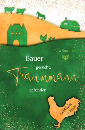 Kühe, Hühner, Pferde und Bauer Theo - Alles was Nina fürchtet. Und ausgerechnet auf seinem Hof soll sie einen Kindergeburtstag planen. Ninas Leben steht Kopf. Die Event-Agentur, in der sie arbeitet, steht kurz vor der Pleite. Statt Luxus-Hochzeiten und riesigen Events soll sie nun Kindergeburtstage für die High Society der Eifel planen. Und das ausgerechnet auf dem Bauernhof von Theo, den sie noch aus ihrer Kindheit kennt und alles andere als gute Erinnerungen an ihn hat. Doch dann stellt sich Theo nicht nur als sexy Bauer, sondern auch als ziemlich sympathisch heraus. Alles könnte perfekt sein, wäre da nur nicht ihre Angst vor Tieren ... Band 2 der Eifelliebe-Reihe spielt in Nideggen. Alle Teile der Eifelliebe-Reihe sind in sich abgeschlossen und können unabhängig voneinander gelesen werden, es macht jedoch mehr Spaß, sie in Reihenfolge zu lesen.