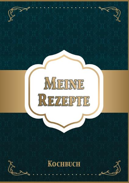 Tolles Geschenk für Hobbyköche, die ihre eigenen Rezepte festhalten wollen.   - Meine Rezepte:  Rezeptbuch / Kochbuch - ca. 100 vorgedruckte Seiten (Inhalt, Portionen, Dauer, Methode, Schwierigkeit, Vorbereitung, Zubereitung, Notizen) - Platz für 48 Rezepte - Größe 21,59 x 27,94cm (DIN A4) Ideal als Geschenkidee zum Geburtstag oder zu Weihnachten.