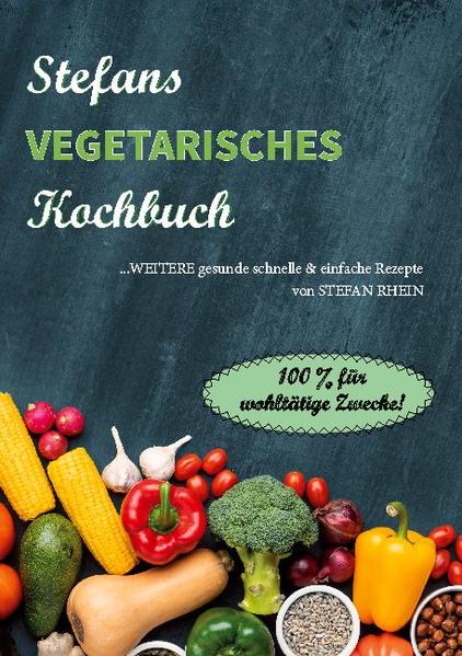 "Sich gesund ernähren und dabei Gutes tun." So könnte man das Motto von Stefans Kochbüchern umschreiben. 100 % des Reinerlöses werden an wohltätige Zwecke gespendet. Nach seinen zwei Kochbüchern und dem Ernährungsratgeber war es ihm ein Anliegen ein rein vegetarisches Kochbuch zusammen zu stellen. Auch in diesem finden sich wieder fast 400 Rezepte! Wie immer sind die Rezepte und auch ihre Zutaten einfach gehalten. Die Besorgung und Verarbeitung sind völlig unkompliziert. Sämtliche Rezepte in den Kochbüchern entsprechen den Ansprüchen an eine gesunde, ausgewogene und zeitgemäße Ernährung. Sie sind vergleichbar kalorienärmer, proteinreicher, liefern hochwertige Kohlenhydrate sowie eine Vielzahl von Vitalstoffen. Selbstverständlich wird auch bei diesem Buch der gesamte Reinerlös (jeder Cent über die Druckkosten hinaus) an wohltätige Zwecke gespendet!.