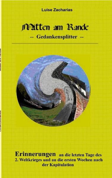 Wes Herz ist voll, des Mund läuft über. Im Familienkreis hat meine Mutter über Ereignisse im Jahre 1945 erzählt. Es fiel ihr schwer, aber manches musste sie einfach loswerden. "Schreib es auf, Mutter", habe ich immer wieder gesagt, "schreib das auf, so wie es Dir in die Feder kommt - ohne Wenn und Aber, ohne Kommentar, lass einfach die Tatsachen sprechen. Lass, wer immer es will sich auch mit Kenntnis Deiner Gedankensplitter seinen Vers auf das Geschehen machen." Im Nov./2003 hat sie tatsächlich mit dem Aufschreiben begonnen. Das Ergebnis liegt nunmehr als "Mitten am Rande" seit dem Januar 2008 vor. Die Auflage mit Stand Dez. 2015 enthält über die von Luise Zacharias verfassten Passagen hinaus als eigenständiges Kapitel Kindheitserinnerungen von Dr. Gudrun Auert aus den Jahren 1943 bis 1945. Diese vertiefen und ergänzen in Teilen die von Luise Zacharias aufgelisteten Ereignisse.