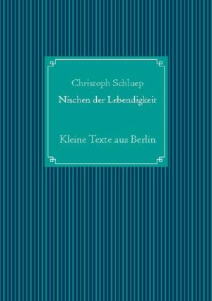 Die meisten Geschichten in diesem Büchlein sind zwischen 2011 und 2020 im Volkspark Friedrichshain in Berlin entstanden. Diese Miniaturen des Müssiggangs sind Momentaufnahmen eines Lebens abseits der Schnellstrassen des Mainstreams. Sie beschreiben Inseln im hektischen Treiben einer Grossstadt und laden zum Innehalten ein, zum Ausruhen auf dem Kissen der Langsamkeit. Die Natur zeigt in den Texten einige ihrer Wunder, an denen wir oft genug achtlos vorbeigehen. Könnten diese kurzen Einblicke in das Erleben des Autors bei der Leserin oder beim Leser ein Schmunzeln, einen tieferen Atemzug oder ein entspanntes Körpergefühl hervorrufen, wäre die Welt wohl für diesen einen Moment ein wenig friedlicher geworden.